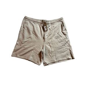 Patagonia Men's Mahnya Fleece Shorts Elastic Waistband Pumice Cream Size Small